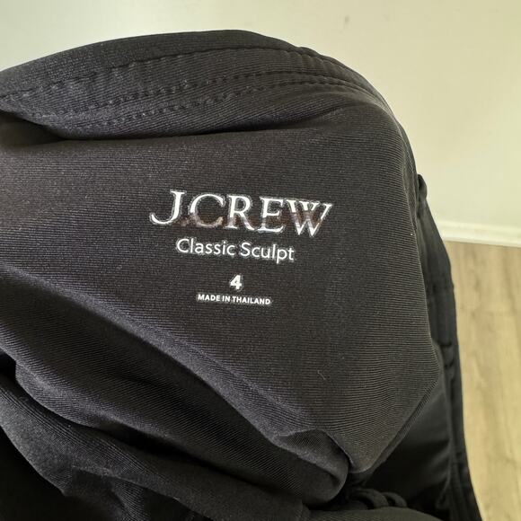 J.Crew Classic Sculp Gemma Bandeau One Piece Swimsuit Sz 4 Black Removable Strap - Picture 5 of 7